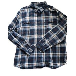 Carhartt Men's Blue Plaid Heavy Shirt Size 3XL